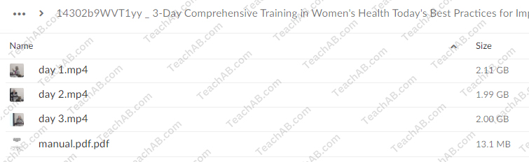 3-day-comprehensive-training-in-womens-health-todays-best-practices-for-improving-recovery-and-outcomes-by-debora-chasse-free-download
