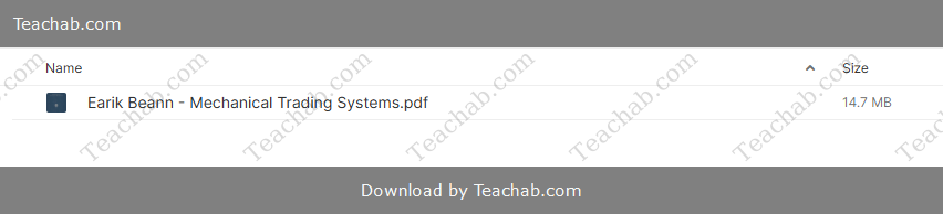 mechanical-trading-systems-by-earik-beann